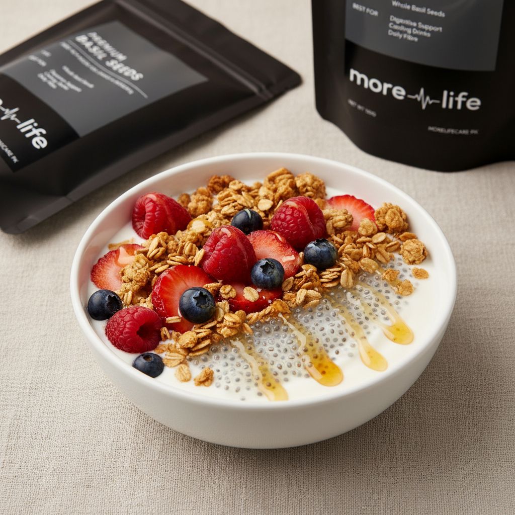 Basil Seeds Dessert Bowl