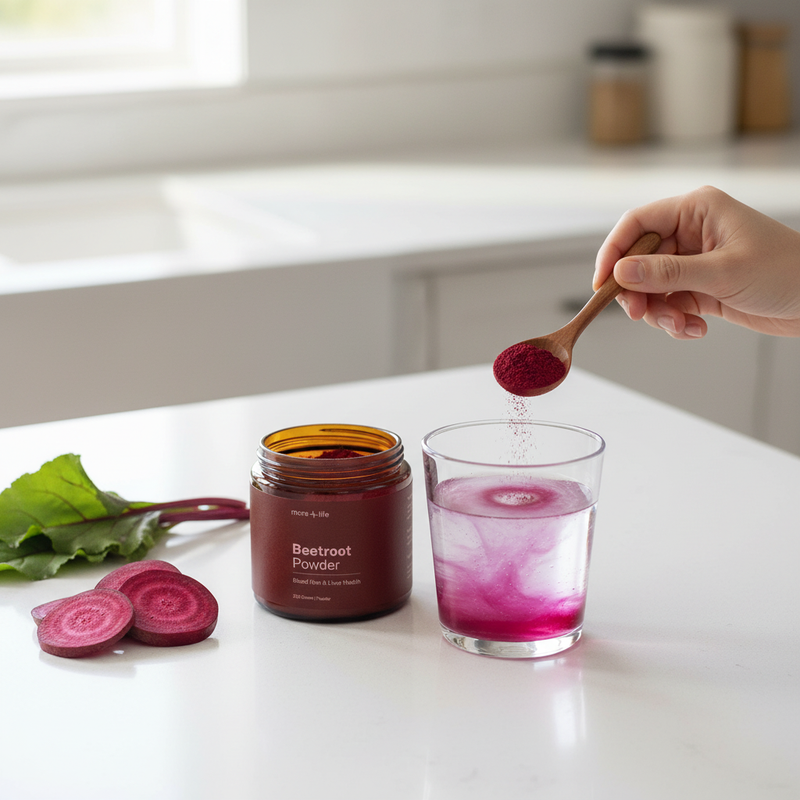 Beetroot Powder Drink Prep