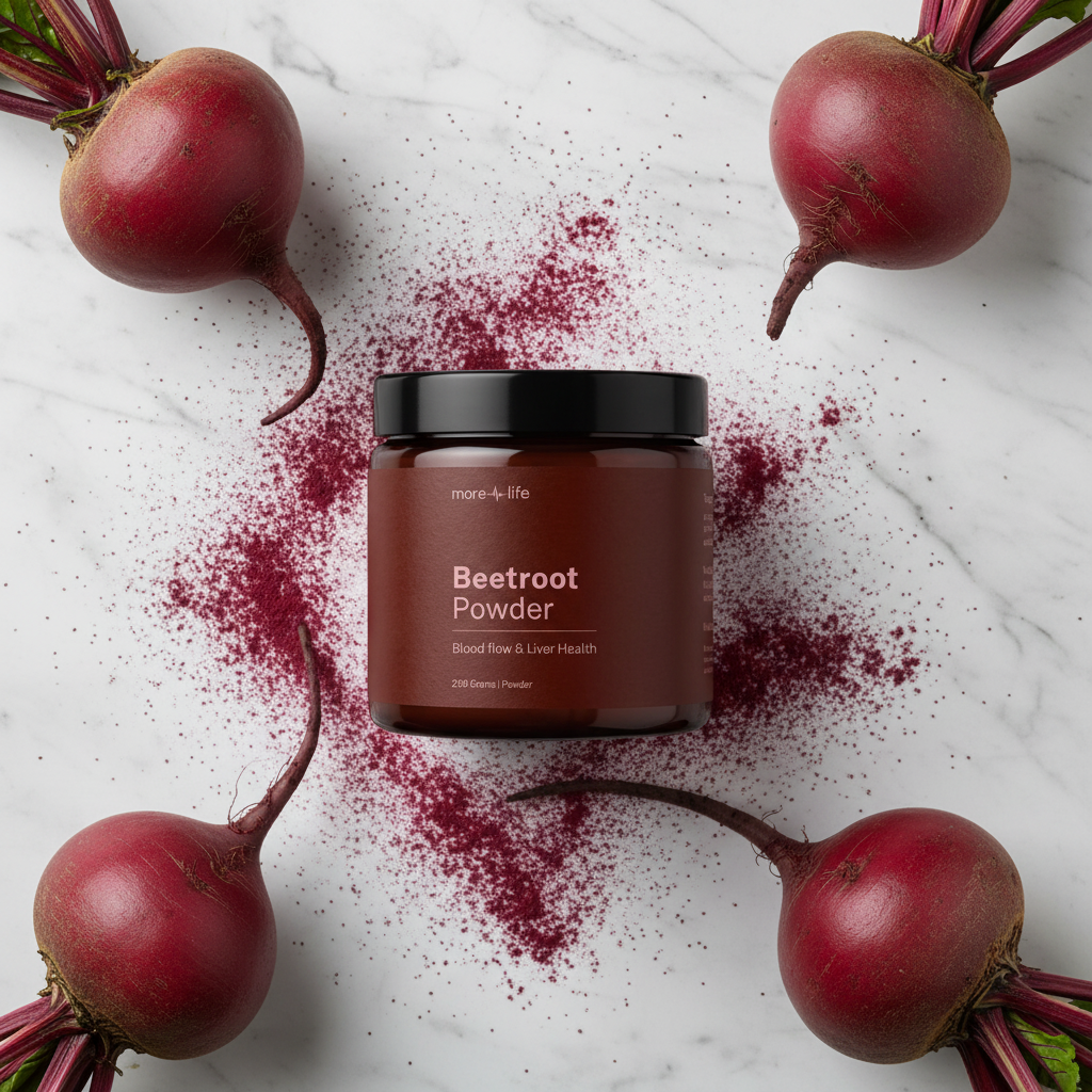 Beetroot Powder Hero Flat Lay