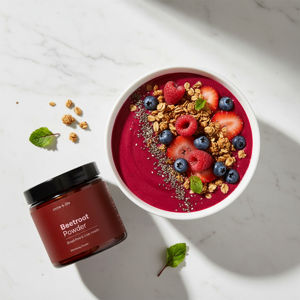 Beetroot Powder Smoothie Bowl