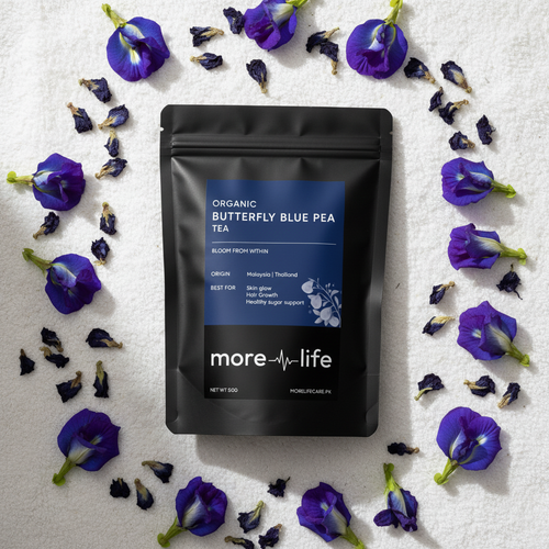 Butterfly Blue Pea Tea Hero Flat Lay