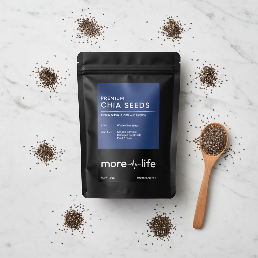 Chia Seeds Hero Flat Lay