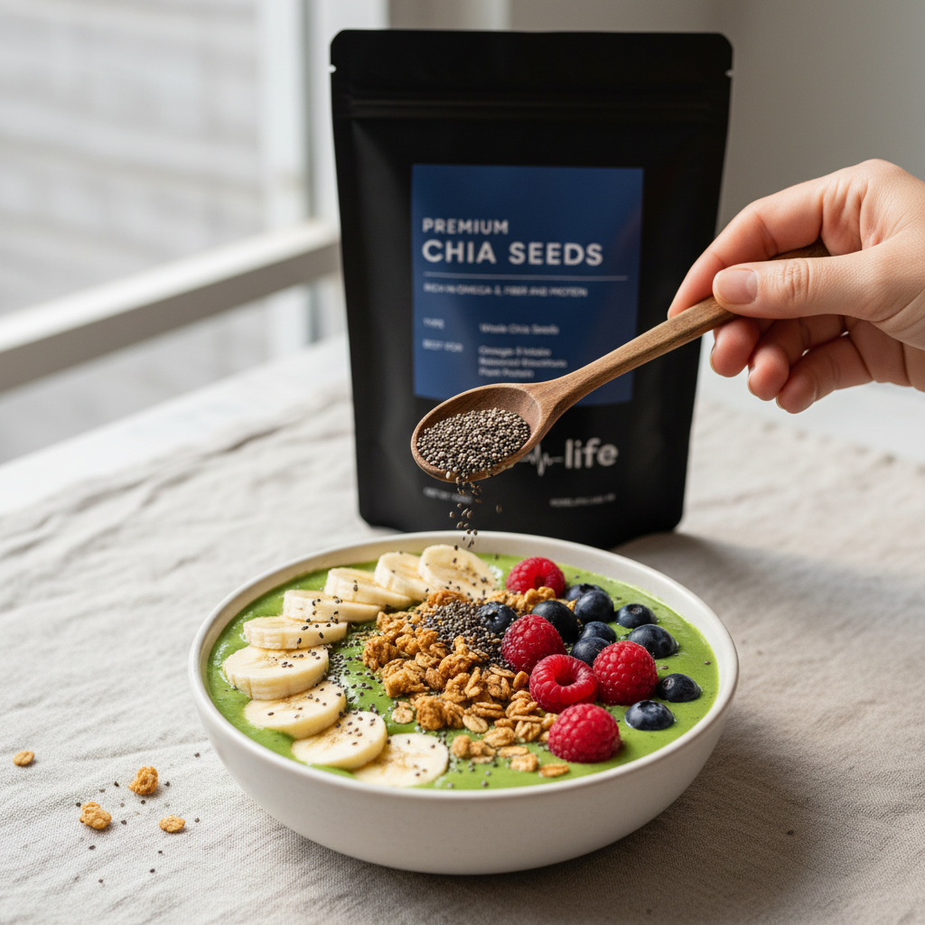 Chia Seeds Smoothie Bowl