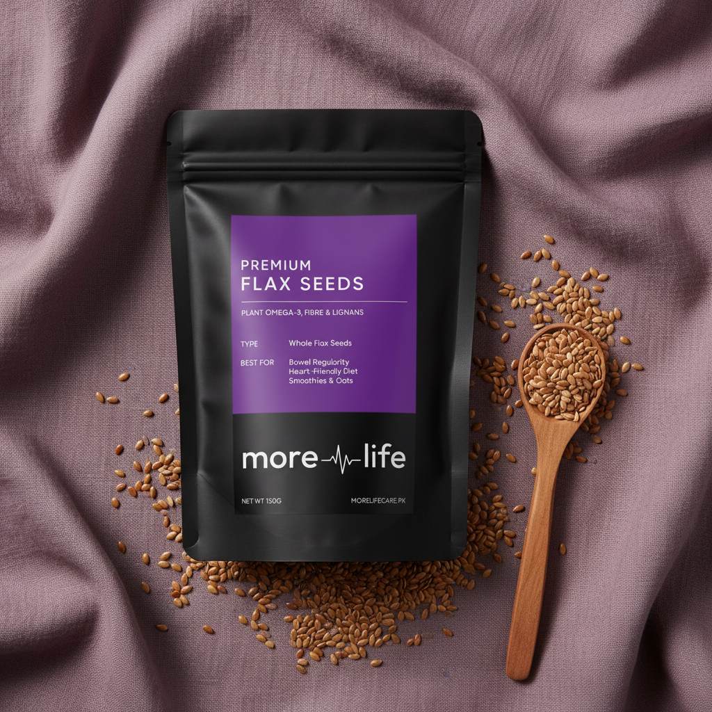 Flax Seeds Hero Flat Lay