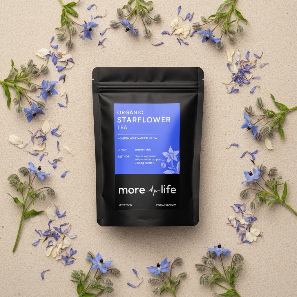 Starflower Tea Hero Flat Lay